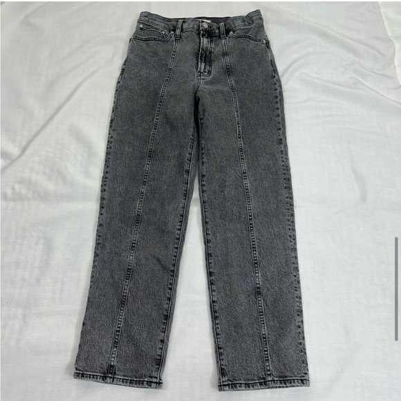 Madewell size 28 The Perfect Vintage Straight Jean Meaford Wash Seamed Edition - Picture 8 of 14